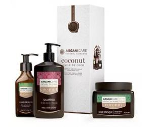 Parapharmacie en ligne > Beauté & Soins > Soins des cheveux > Shampooings > Shampooings pour cheveux secs, abîmés et cassants Arganicare Coffret Trio Ultra-nourrissant Coco