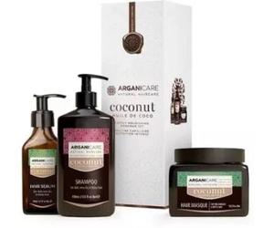Parapharmacie en ligne > Beauté & Soins > Soins des cheveux > Shampooings > Shampooings pour cheveux secs, abîmés et cassants Arganicare Coffret Trio Ultra-nourrissant Coco