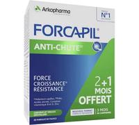 Arkopharma Forcapil Complément anti-chute cheveux Zinc Vitamine B 90 comprimés