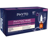Phyto Phytocyane Traitement Antichute Femme - Chute Progressive - 12 Fioles X 5 ml