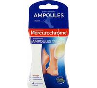 Parapharmacie en ligne > Beauté & Soins > Soins des pieds Mercurochrome Pansements Ampoules Talons Pansements x 4