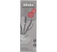 BÉABA, Egoutte biberons Arbre Flower, Pliable, 8 biberons et accessoires, Compact, Nomade, Gris