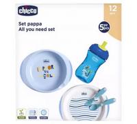 Chicco Set Complet Repas Bleu 12m+