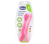 Parapharmacie en ligne > Bébé & Maman > Accessoires bébé Chicco Softly Spoon Cuilleres Souples 6 Mois et + x 2 Bleu