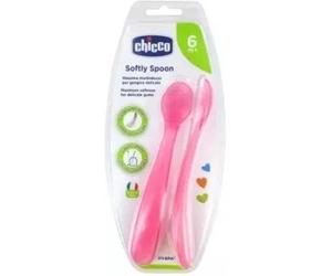 Parapharmacie en ligne > Bébé & Maman > Accessoires bébé Chicco Softly Spoon Cuilleres Souples 6 Mois et + x 2 Bleu