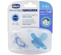 Parapharmacie en ligne > Bébé & Maman > Accessoires bébé > Sucettes et attache-sucettes Chicco Physio Forma Mini Soft 2 Sucettes Silicone 2-6 Mois