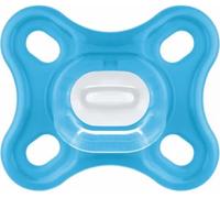 MAM Comfort Sucette Physiologique +0m Bleu Lot de 2 + Boîte de Conservation