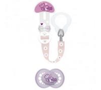 Mam Kit Sucette Silicone & Attache-Sucette +6M