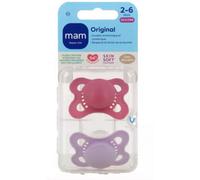 MAM Sucette Original Silicone 2-6 mois Nature 2 unités