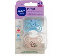 MAM Perfect Sucette Anatomique Silicone 2-6M 2 Unités