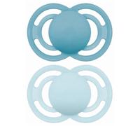 MAM Lot de 2 sucettes en silicone Perfect Tendance – avec boîte de stérilisation – 18 mois+