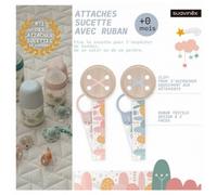 Parapharmacie en ligne > Bébé & Maman > Accessoires bébé > Sucettes et attache-sucettes Suavinex Attache-Sucette Ruban 0 Mois et + Bleu