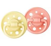 Parapharmacie en ligne > Bébé & Maman > Accessoires bébé > Sucettes et attache-sucettes > Sucette caoutchouc Dodie Sucettes Rondes Caoutchouc Naturel Roses & Jaunes 6-36 mois x 2