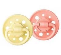Parapharmacie en ligne > Bébé & Maman > Accessoires bébé > Sucettes et attache-sucettes > Sucette caoutchouc Dodie Sucettes Rondes Caoutchouc Naturel Roses & Jaunes 6-36 mois x 2