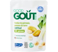 Parapharmacie en ligne > Bébé & Maman > Alimentation bébé Good Goût Bio Fondue de Poireaux Pomme de terre Cabillaud 190 g