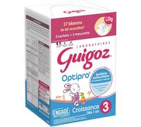 Parapharmacie en ligne > Bébé & Maman > Alimentation bébé > Laits infantiles Guigoz Optipro Croissance 3 Sachets 600 g x 2 + 1 Mesurette - Laits infantiles - Pharmacie en ligne LaSante.net