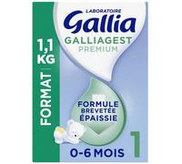Parapharmacie en ligne > Bébé & Maman > Alimentation bébé > Laits infantiles > Laits 1er âge Gallia Gallagest Premium Lait en Poudre Épaissie 1er âge 1,1 kg