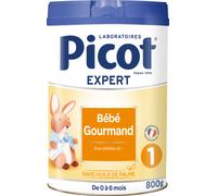 Picot Expert Bébé Gourmand Lait 1er Âge Pot 800g