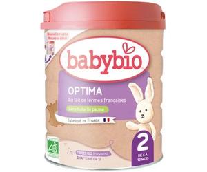 Parapharmacie en ligne > Bébé & Maman > Alimentation bébé > Laits infantiles > Laits 2ème âge Babybio Optima 2 au Lait de Fermes Françaises de 6 à 12 Mois Bio 800 g