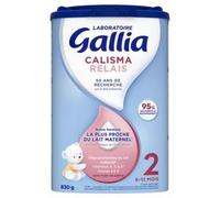 Parapharmacie en ligne > Bébé & Maman > Alimentation bébé > Laits infantiles > Laits 2ème âge Gallia Calisma Relais 2ème Âge 6-12 Mois 830 g