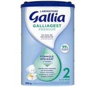 Parapharmacie en ligne > Bébé & Maman > Alimentation bébé > Laits infantiles > Laits 2ème âge Gallia Galliagest Premium 2ème Âge 6-12 Mois 820 g