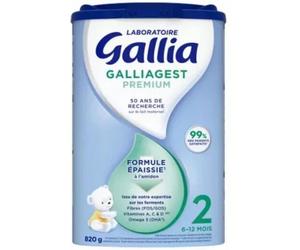 Parapharmacie en ligne > Bébé & Maman > Alimentation bébé > Laits infantiles > Laits 2ème âge Gallia Galliagest Premium 2ème Âge 6-12 Mois 820 g