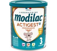 Parapharmacie en ligne > Bébé & Maman > Alimentation bébé > Laits infantiles > Laits de croissance Modilac Actigest Croissance 3ème Âge 12 à 18 Mois 800 g