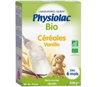 Parapharmacie en ligne > Bébé & Maman > Alimentation bébé Physiolac Céréales Bio 200 g