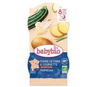 Babybio ECRASÉ DE POMME TERRE DU CENTRE-VAL LOIRE COURGETTE NOTRE FERME & PARMESAN dès 8 mois Aliment 400 g
