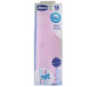 Parapharmacie en ligne > Bébé & Maman > Alimentation bébé > Repas bébé Chicco Set de Table en Silicone 18 Mois et + - Couleur : Rose pâle