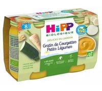 Parapharmacie en ligne > Bébé & Maman > Alimentation bébé > Repas bébé HiPP Délices du Jardin Gratin de Courgettes Petits Légumes dès 8 Mois Bio Pots x 2