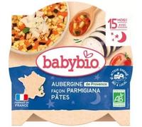 Parapharmacie en ligne > Bébé & Maman > Alimentation bébé > Repas pour bébé Babybio Bonne Nuit Aubergine Façon Parmigiana Pâtes 15 Mois et + Bio 260 g