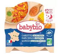 Parapharmacie en ligne > Bébé & Maman > Alimentation bébé > Repas pour bébé Babybio Bonne Nuit Fondue de Carotte Mais Doux Quinoa 12 Mois et + Bio 230 g