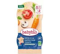 Babybio Bols Bonne Nuit Pâtes Napolitaine Bio dès 8 mois 2 x 200g