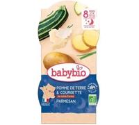 Parapharmacie en ligne > Bébé & Maman > Alimentation bébé > Repas pour bébé Babybio Bonne Nuit Pomme de Terre Courgette Parmesan 8 Mois et + Bio 2 Bols de 200 g