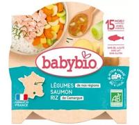 Babybio - Assiette Méli-Mélo de Légumes au Saumon Riz 260 g - 15+ Mois - BIO