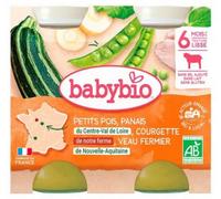 Babybio Petits pois panais courgette veau fermier Nouvelle-Aquitaine dès 6 mois 400 g