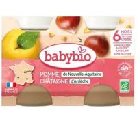Babybio Petits Pots Pomme Châtaigne 2x130g