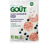 Parapharmacie en ligne > Bébé & Maman > Alimentation bébé > Repas pour bébé > Boudoirs pour bébé Good Goût Mini-Galettes de Riz à la Myrtille Dès 10 Mois Bio 40 g