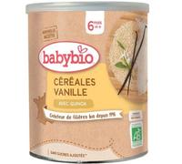 Parapharmacie en ligne > Bébé & Maman > Alimentation bébé > Repas pour bébé > Céréales pour bébé Babybio Céréales Vanille 6 Mois et + Bio 220 g