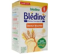 Parapharmacie en ligne > Bébé & Maman > Alimentation bébé > Repas pour bébé > Céréales pour bébé Blédina Blédine Saveur Briochée Dès 8 Mois 400 g