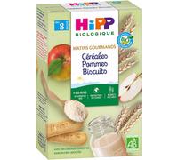 Parapharmacie en ligne > Bébé & Maman > Alimentation bébé > Repas pour bébé > Céréales pour bébé HiPP Matins Gourmands Céréales Pommes Biscuits dès 8 Mois Bio 250 g