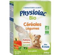 Parapharmacie en ligne > Bébé & Maman > Alimentation bébé > Repas pour bébé > Céréales pour bébé Physiolac Bio Céréales Légumes 200 g