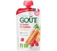 Parapharmacie en ligne > Bébé & Maman > Alimentation bébé > Repas pour bébé Good Goût Carotte Framboise des 4 Mois Bio 120 g
