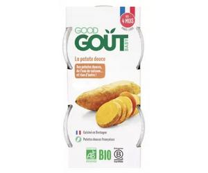 Parapharmacie en ligne > Bébé & Maman > Alimentation bébé > Repas pour bébé Good Goût La Patate Douce des 4 Mois Bio Pots x 2