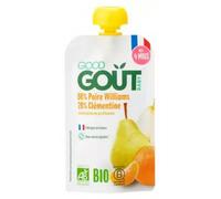 Parapharmacie en ligne > Bébé & Maman > Alimentation bébé > Repas pour bébé Good Goût Poire Williams Clémentine des 4 Mois Bio 120 g