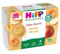 Parapharmacie en ligne > Bébé & Maman > Alimentation bébé > Repas pour bébé HiPP 100% Fruits 4/6 Mois Bio Pots x 4