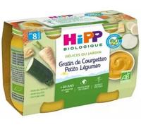 HiPP - Délices du Jardin - Gratin de Courgettes Petits Légumes Dès 8 Mois - Pots - 2x190 g - BIOLOGIQUE