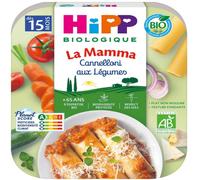 Parapharmacie en ligne > Bébé & Maman > Alimentation bébé > Repas pour bébé HiPP La Mamma Cannelloni aux Légumes dès 15 Mois Bio 250 g