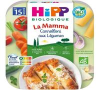 Parapharmacie en ligne > Bébé & Maman > Alimentation bébé > Repas pour bébé HiPP La Mamma Cannelloni aux Légumes dès 15 Mois Bio 250 g